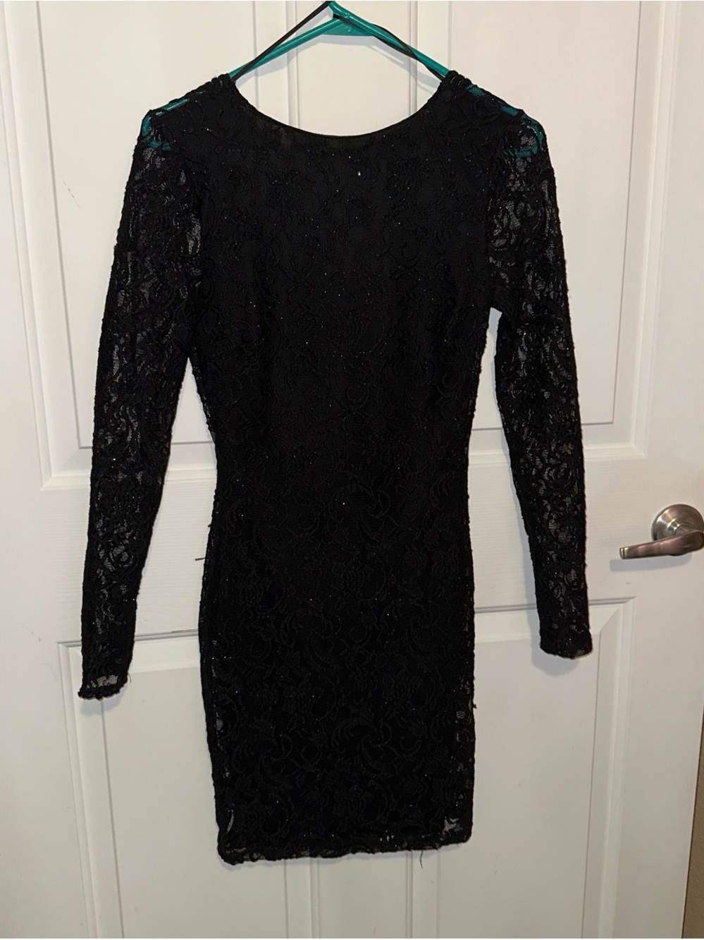Windsor Black Lace Long Sleeve Sheath Dress